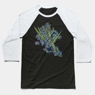 Van Gogh Iris and Starry Night Mash Up Baseball T-Shirt